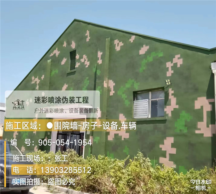 盘锦外墙数码迷彩漆施工报价清单（100㎡标准墙面测算）
